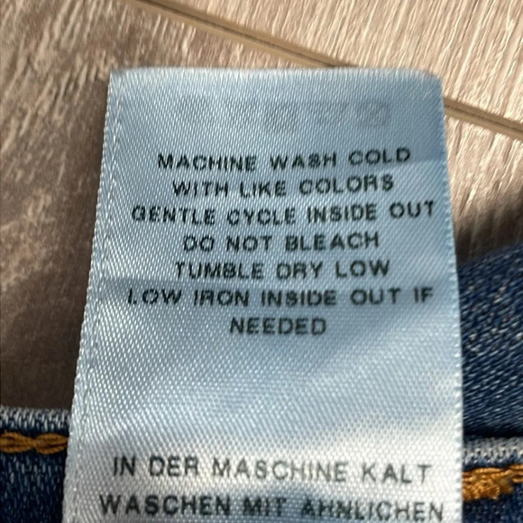 True Religion Becca Mid Rise Bootcut Crop Denim Jeans   Raw Hem 29 - Picture 14 of 16